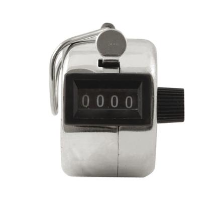 Hand held Tally Counter with 4 digits and finger clip